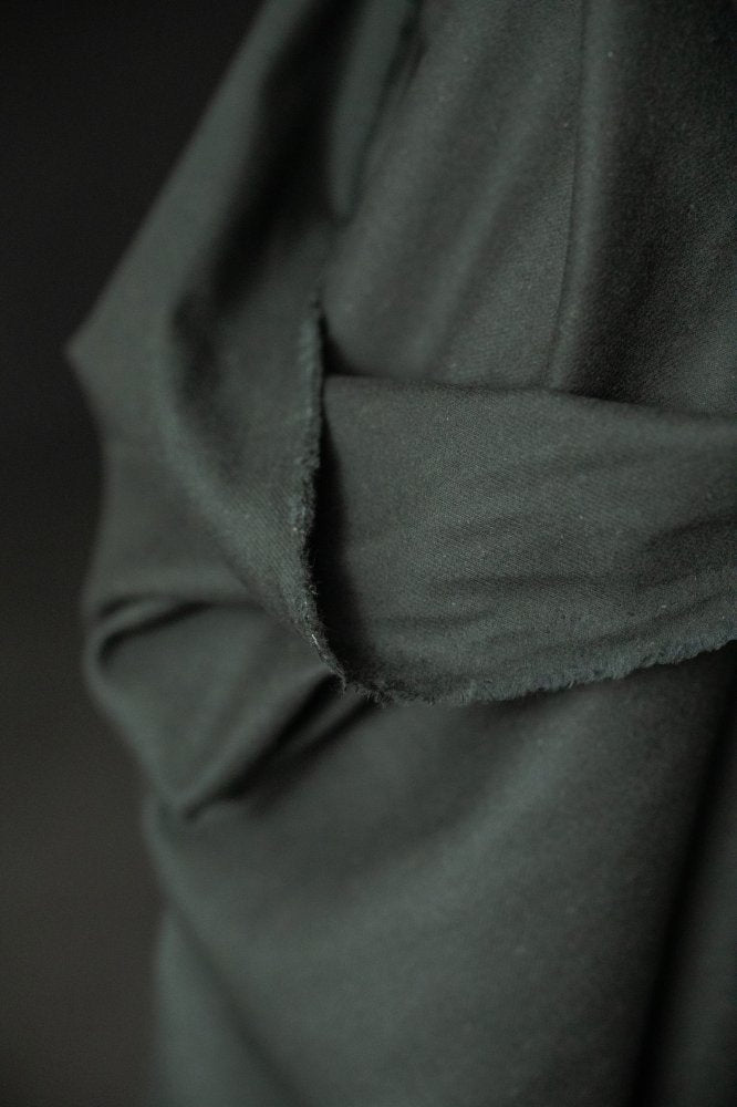 dark green brushed cotton