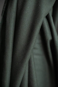 dark green brushed cotton