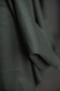 dark green brushed cotton
