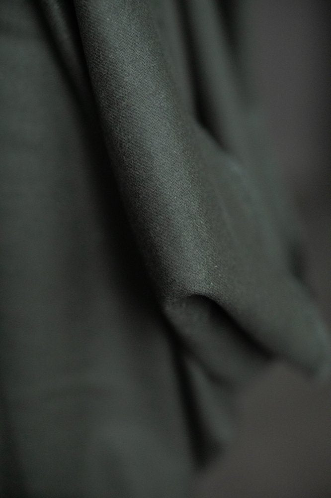 dark green brushed cotton