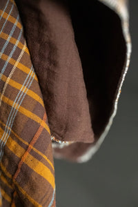 quilted jacquard brown fabric