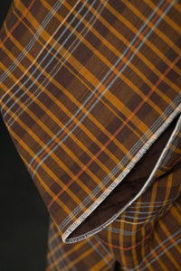 quilted jacquard brown fabric
