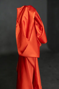 Bright orange/red lining fabric