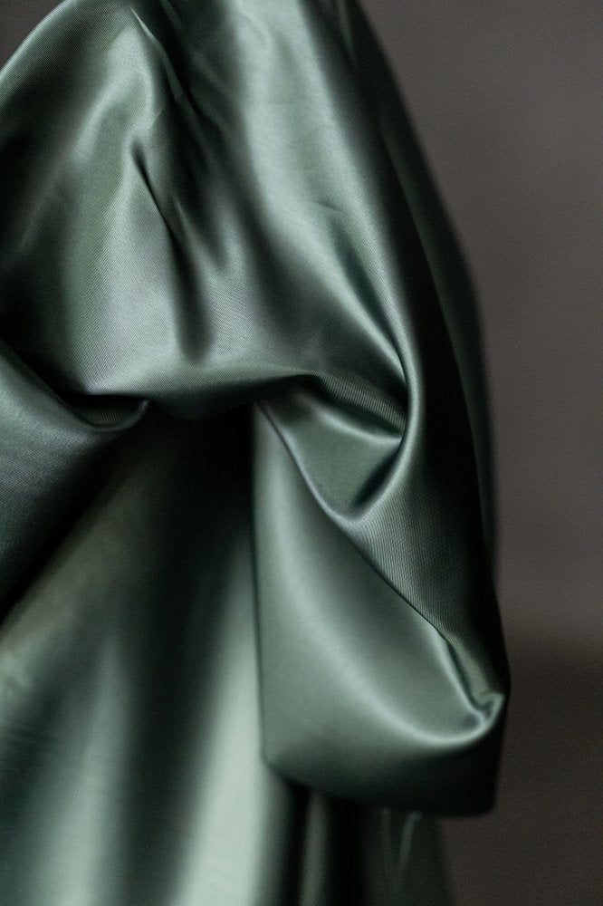 Dark green lining fabric
