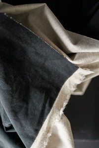 Pigment Linen/Cotton Canvas - Black