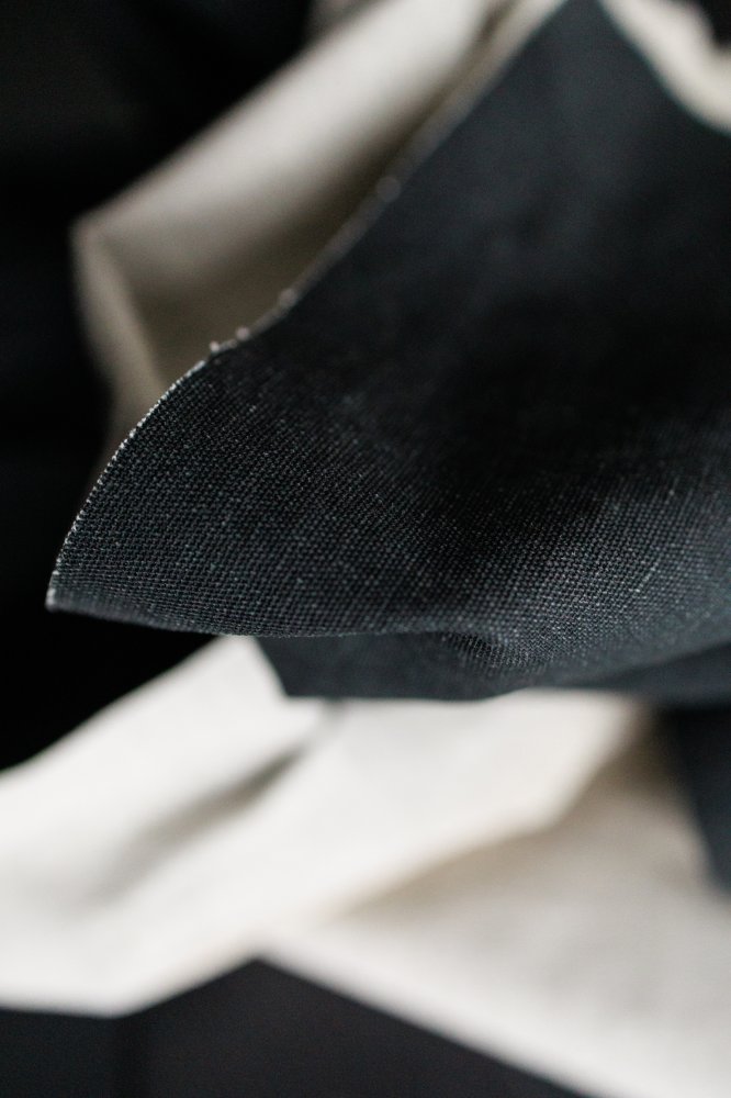 Pigment Linen/Cotton Canvas - Black
