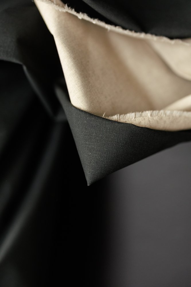 Pigment Linen/Cotton Canvas - Black