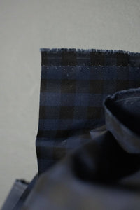 Gingham Oilskin Ocean Deep