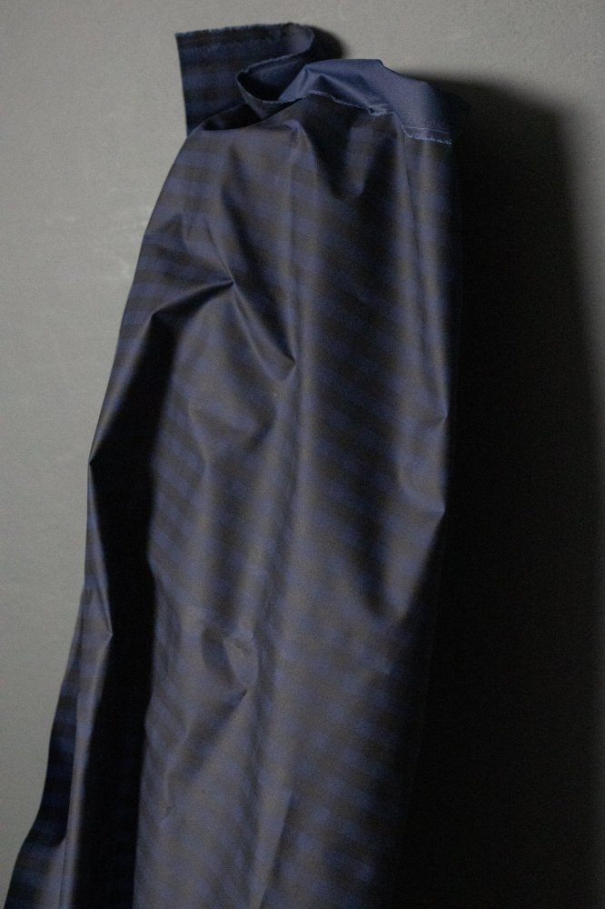 Gingham Oilskin Ocean Deep