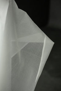 white cotton organdie fabric