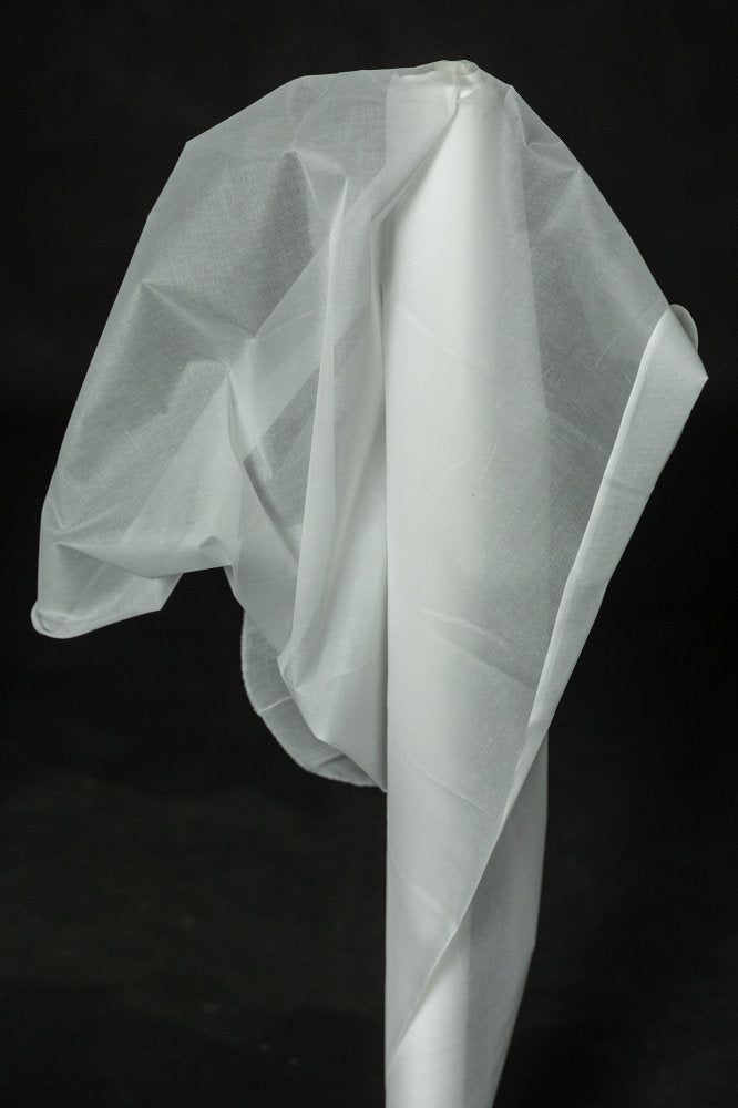 white cotton organdie fabric