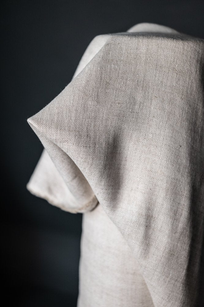 Laundered Upholstery Linen - White Sands 420