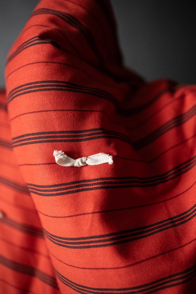 Overdyed Organic Ticking - Cielo
