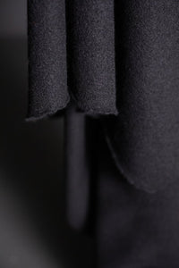 Wool Coating - Textured Black