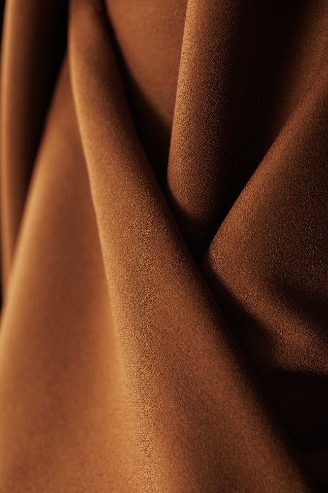 Wool/Viscose Crepe - Russet