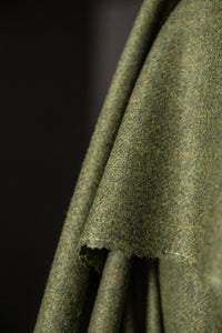 green wool fabric