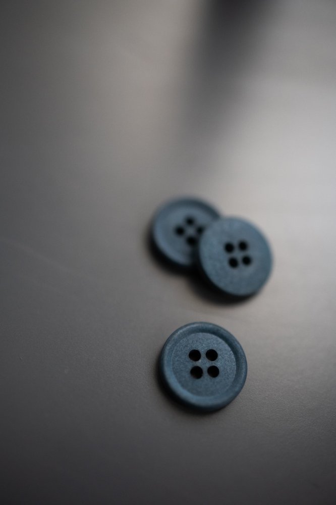 Cotton Button - Mid Teal