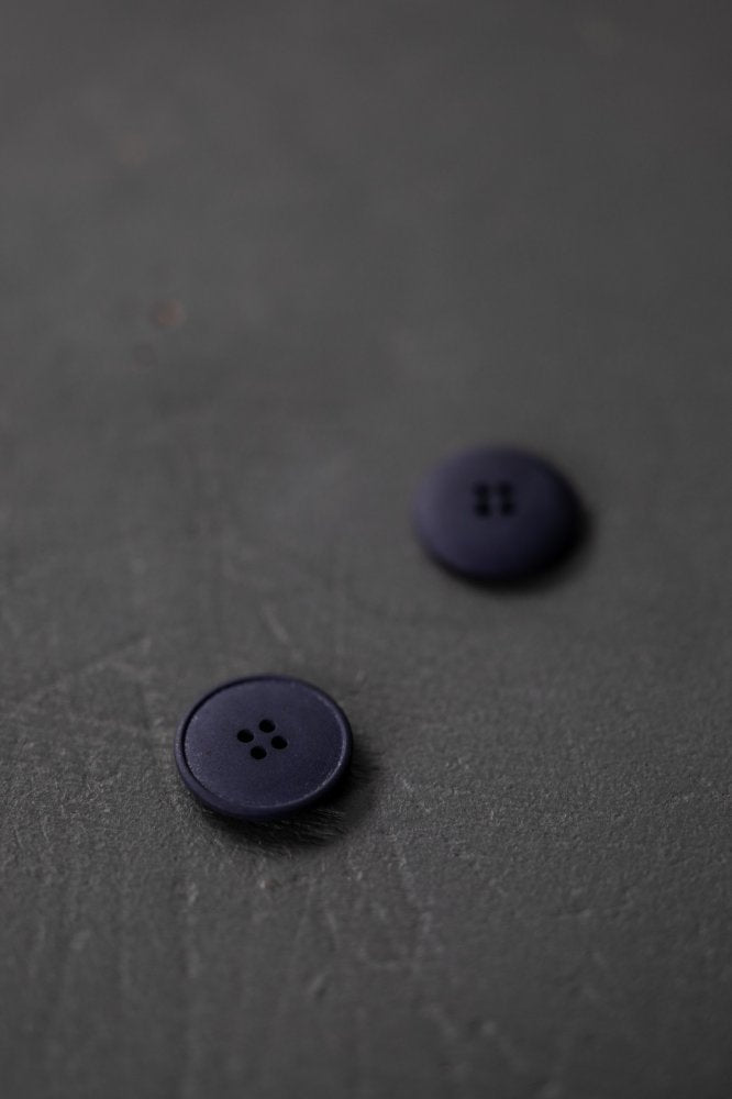 Hemp Button 20mm - French Blue