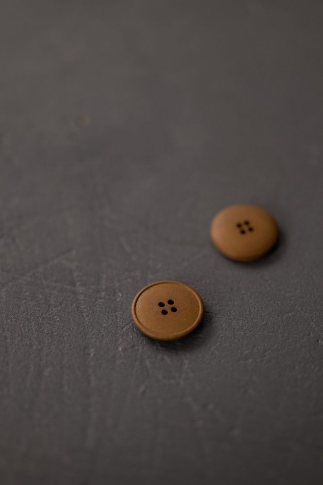 Hemp Button 20mm - Stanley Tan