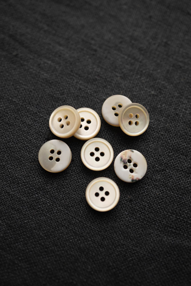 11mm Milky Shirt Button