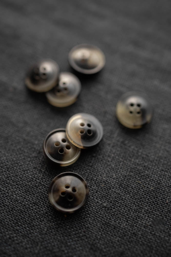 11mm Smokey Brown Button