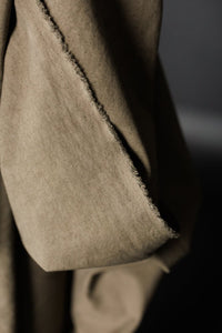 Japanese Washed Cotton Canvas - Mushroom