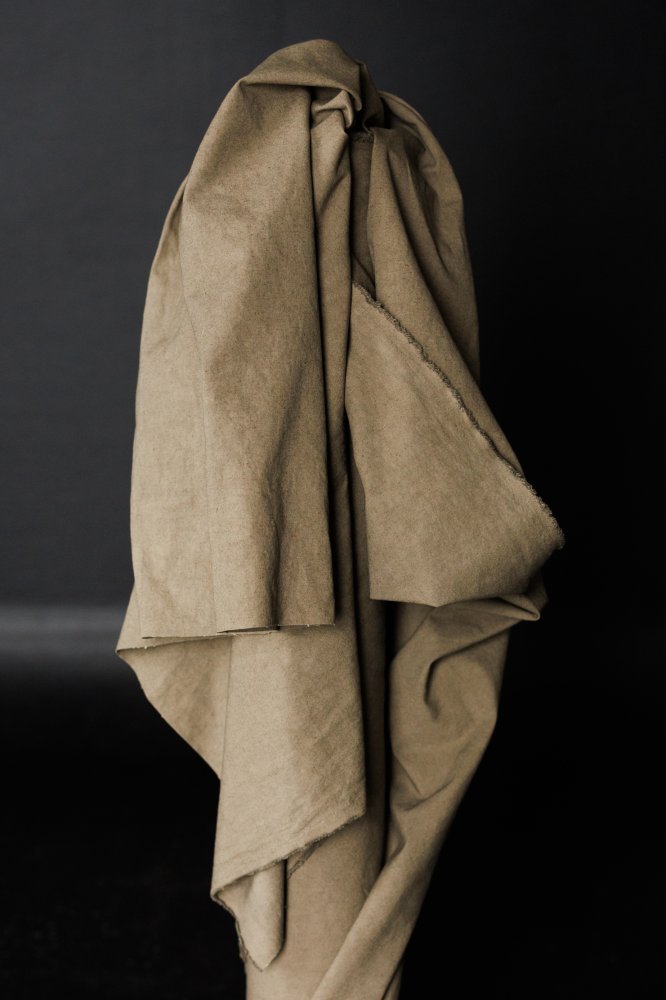 Japanese Washed Cotton Canvas - Mushroom