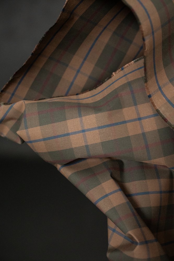 Remnant (Organic Cotton Dry Oilskin Lark Tartan)