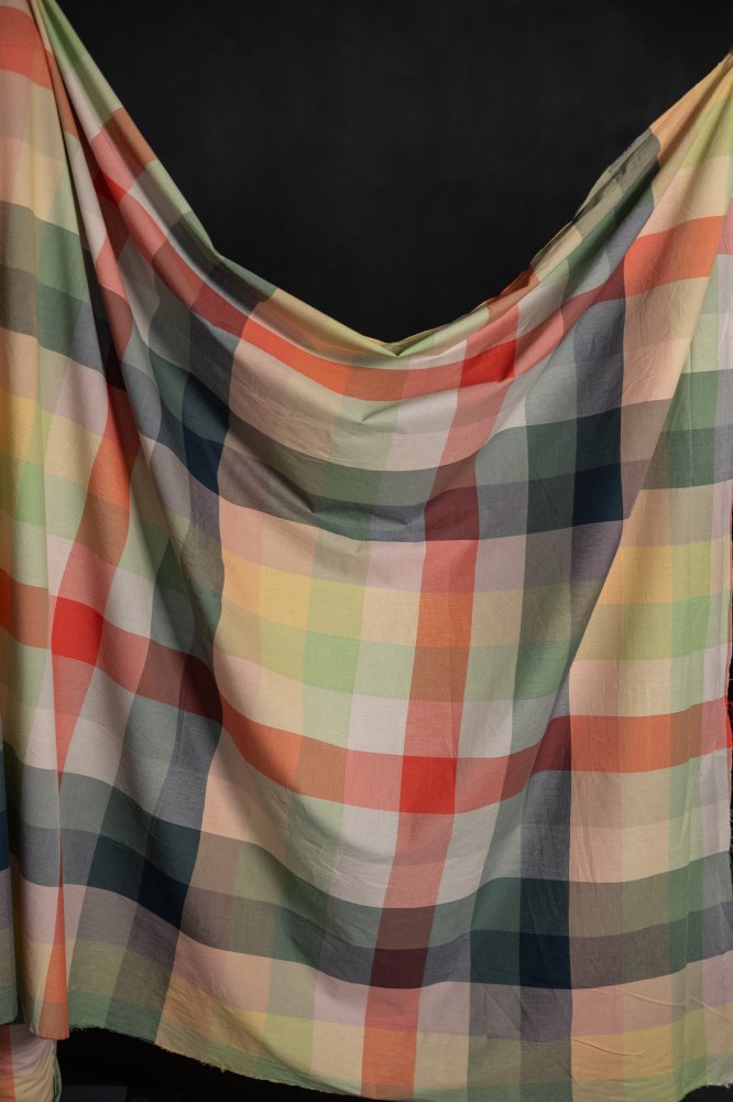 Remnant (Pixel Watercolour Organic Cotton Check)