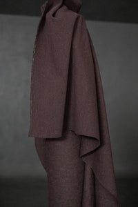 Remnant (Crushed Damson Italian Wool Coating)