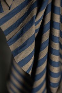 Remnant (McIntyre Organic Cotton/Linen Stripe)