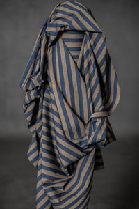 Remnant (McIntyre Organic Cotton/Linen Stripe)