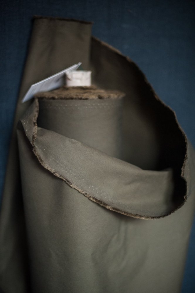 Remnant (Khaki Organic Cotton Dry Oilskin)