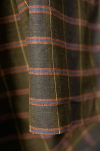 Remnant (Misty Green Handwoven Cotton Check)