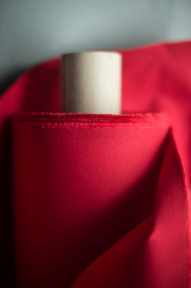 Remnant (Red Organic Cotton Dry Oilskin)