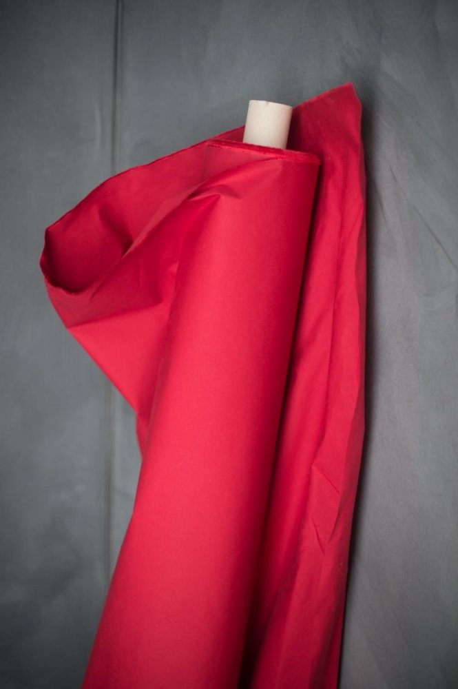 Remnant (Red Organic Cotton Dry Oilskin)