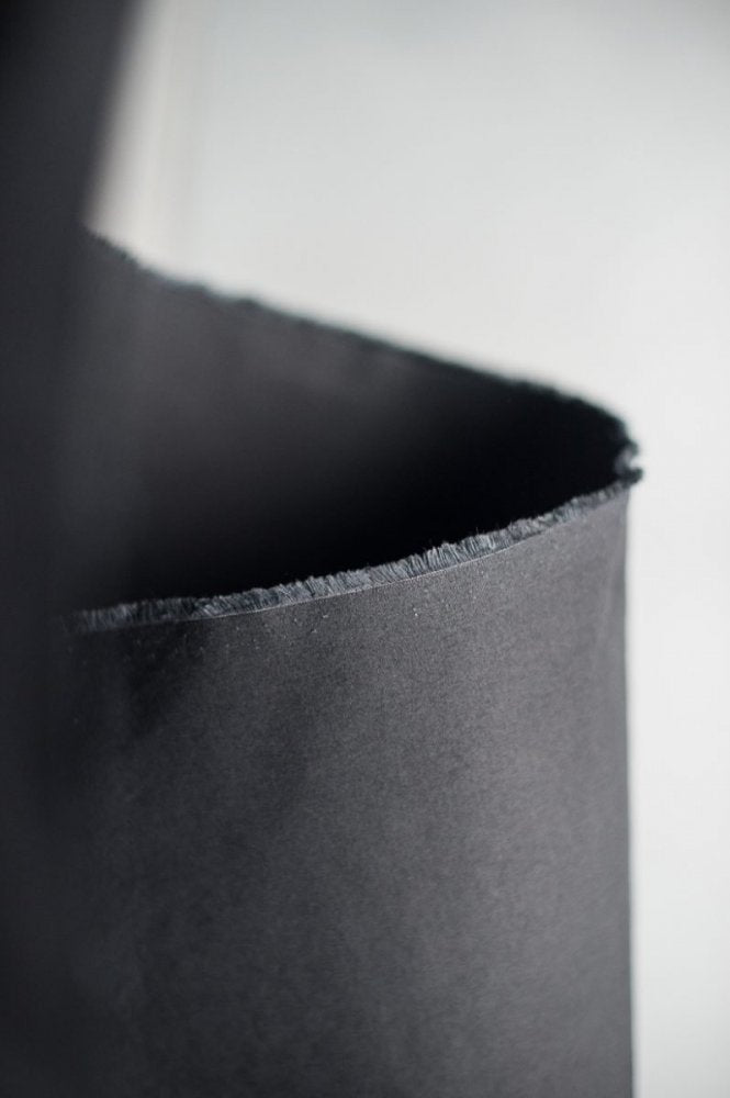 Remnant (Black Organic Cotton Dry Oilskin)
