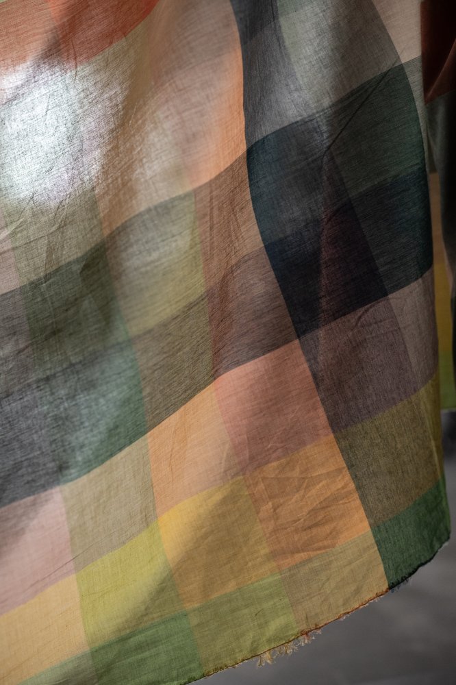 Remnant (Pixel Watercolour Organic Cotton Check)