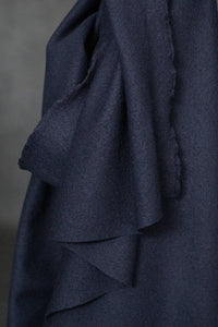 Remnant (Navy Textured Italian Wool Coating)