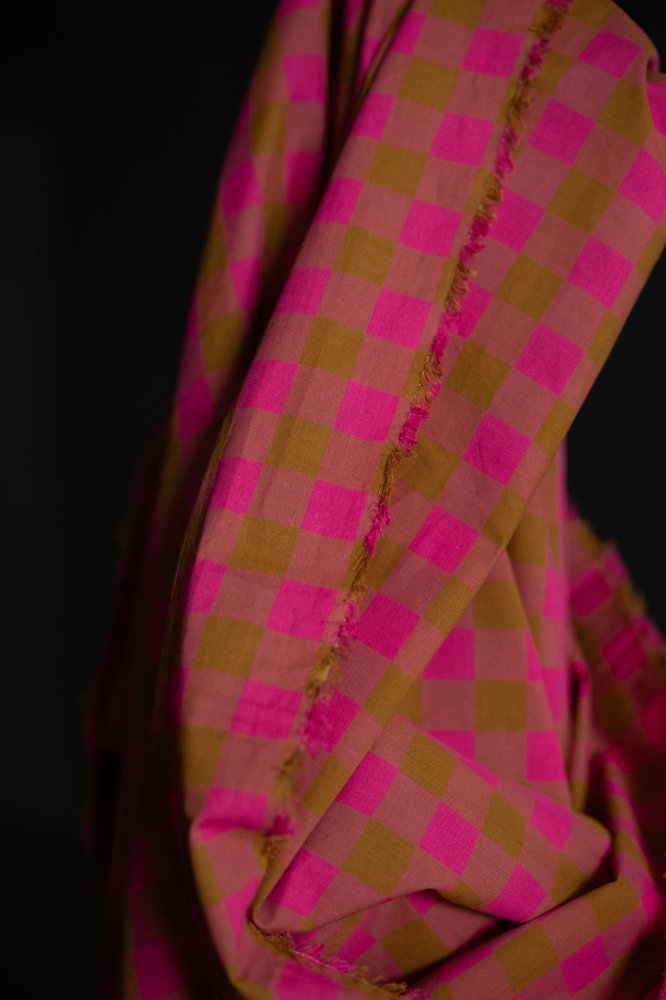 Remnant (Ritzy Watercolour Organic Cotton Check)