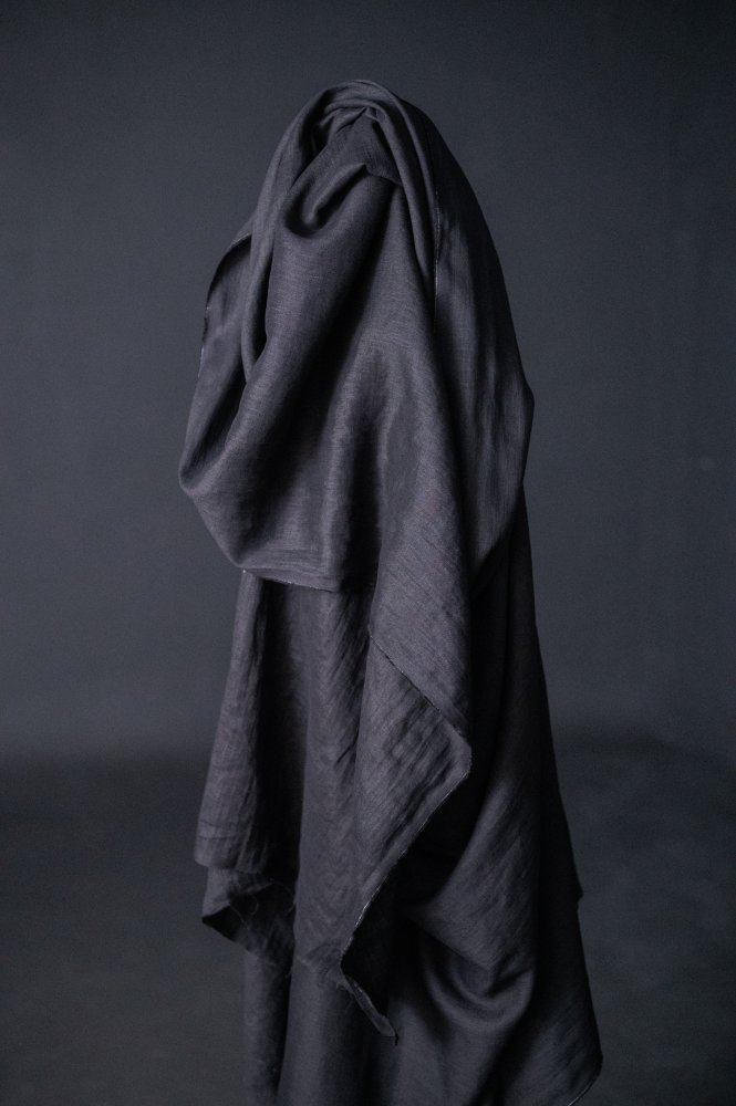 Remnant (Jet Black 130 European Laundered Linen)