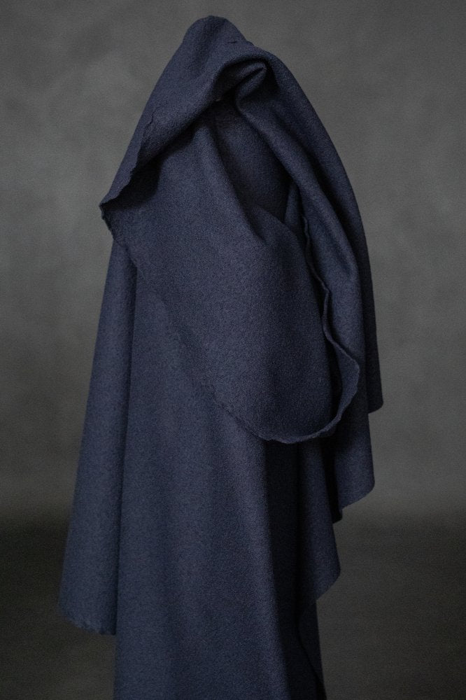 Remnant (Navy Textured Italian Wool Coating)