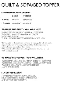 The Quilt & Sofa/Bed Topper PDF