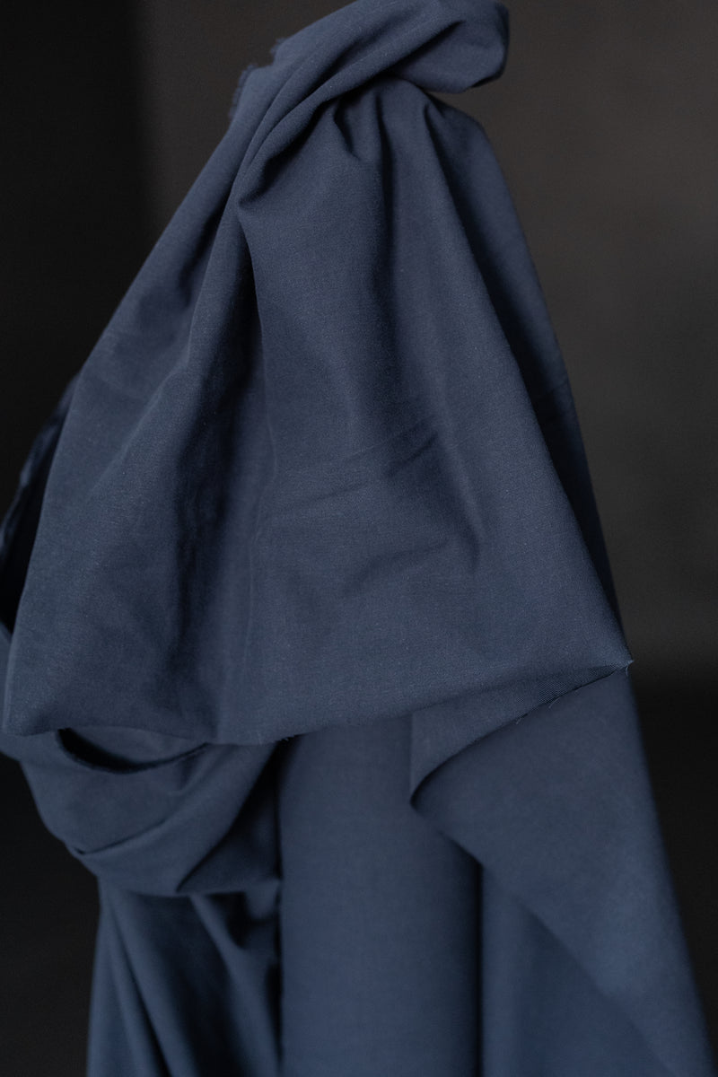8oz Organic Sanded Twill - Noah Navy