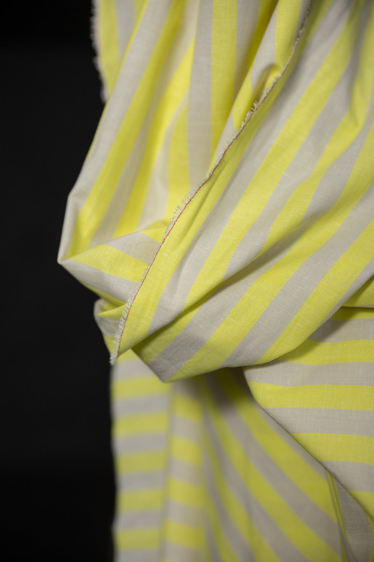 Remnant (Organic Cotton/Linen Stripe Rimini)