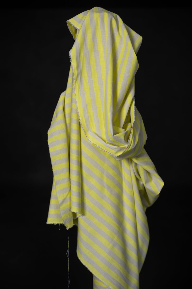 Remnant (Organic Cotton/Linen Stripe Rimini)