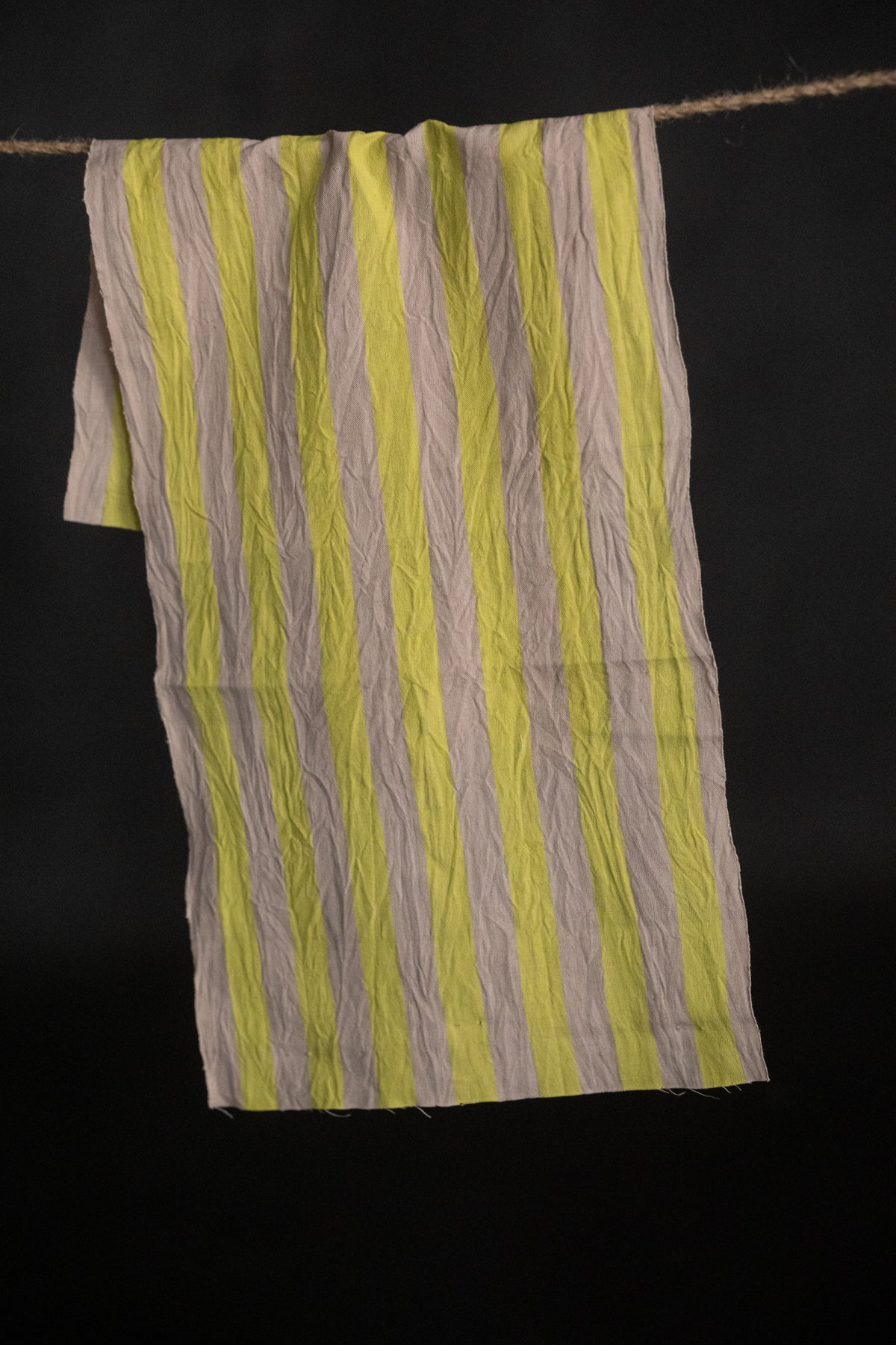 Remnant (Organic Cotton/Linen Stripe Rimini)