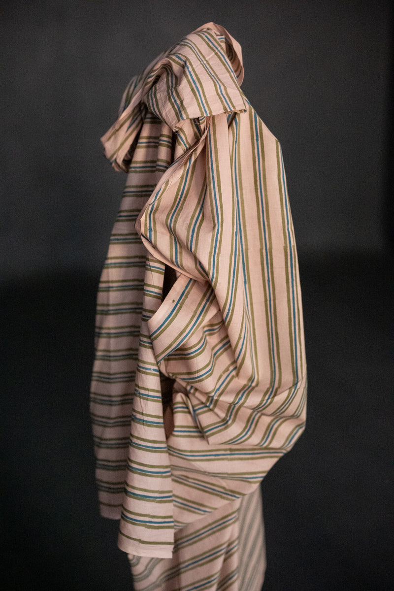 Indian Block Print Cotton - Suncrest Peach