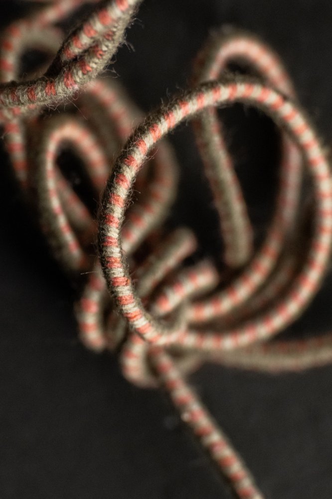 Recycled Cotton Elastic 3mm Hiker's Stripe