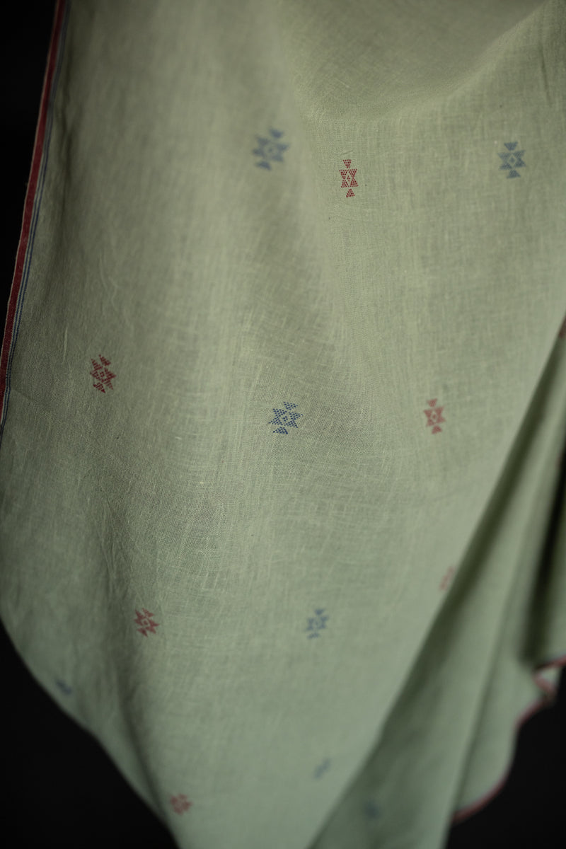 Extra Weft Handwoven Cotton - Bay of Bengal